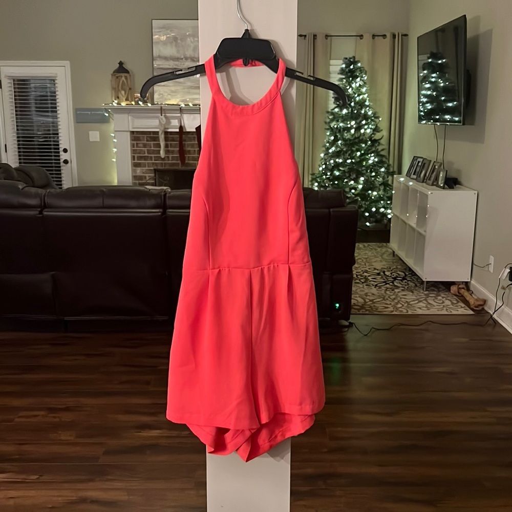 Backless romper